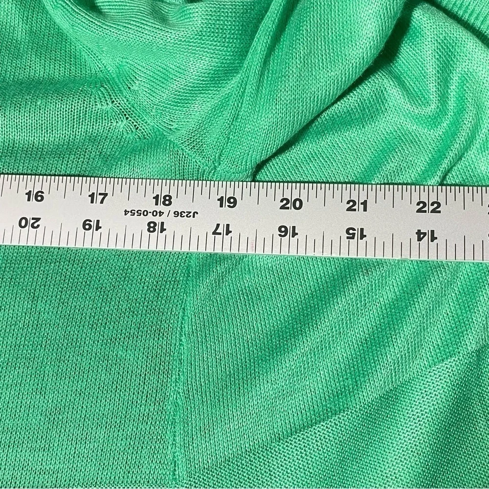 Liz Claiborne Open Drape Cardigan Women's Sz S Seafoam Green Business Casual - Picture 9 of 10